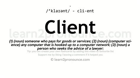 client meaning in tagalog